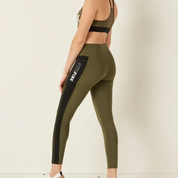 PINK ULTIMATE V HIGH WAIST 7/8 LEGGING WITH MESH - Picture 4 of 5